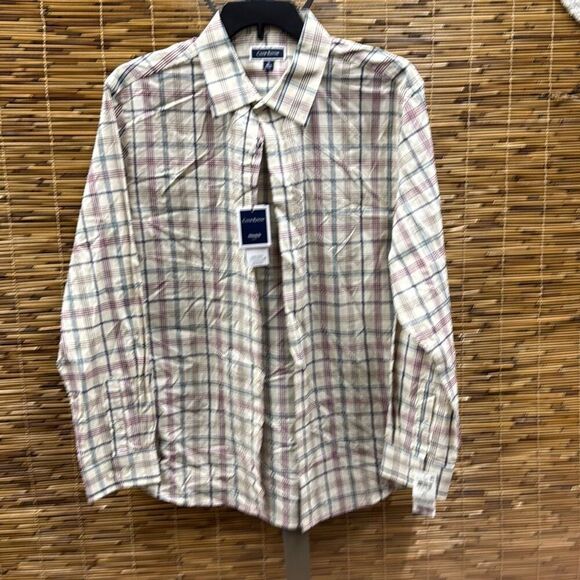 Club Room Mens Palermo Woven Plaid Button-Down Shirt Size XL - Picture 2 of 3